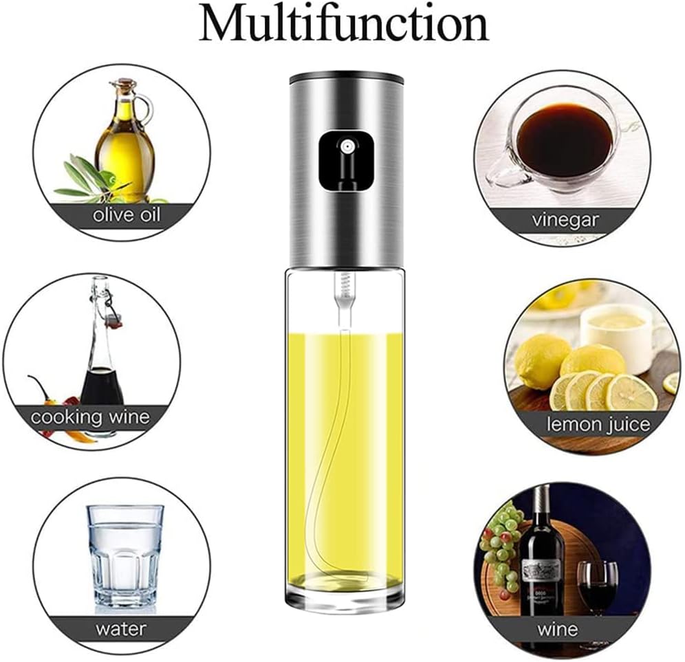 Oil Sprayer for Cooking Olive Oil Sprayer Mister for Air Fryer Vegetable Vinegar Oil Portable Mini Kitchen Gadgets for Baking,Salad,Grilling,BBQ,Roasting(1 Pack)