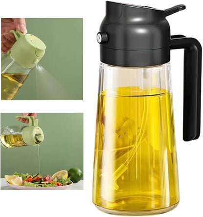Oil Sprayer for Cooking Olive Oil Sprayer Mister for Air Fryer Vegetable Vinegar Oil Portable Mini Kitchen Gadgets for Baking,Salad,Grilling,BBQ,Roasting(1 Pack)