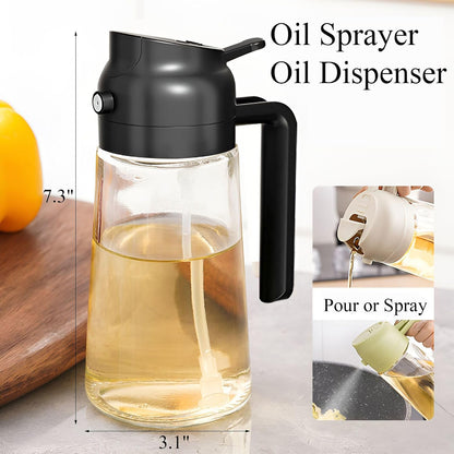 Oil Sprayer for Cooking Olive Oil Sprayer Mister for Air Fryer Vegetable Vinegar Oil Portable Mini Kitchen Gadgets for Baking,Salad,Grilling,BBQ,Roasting(1 Pack)