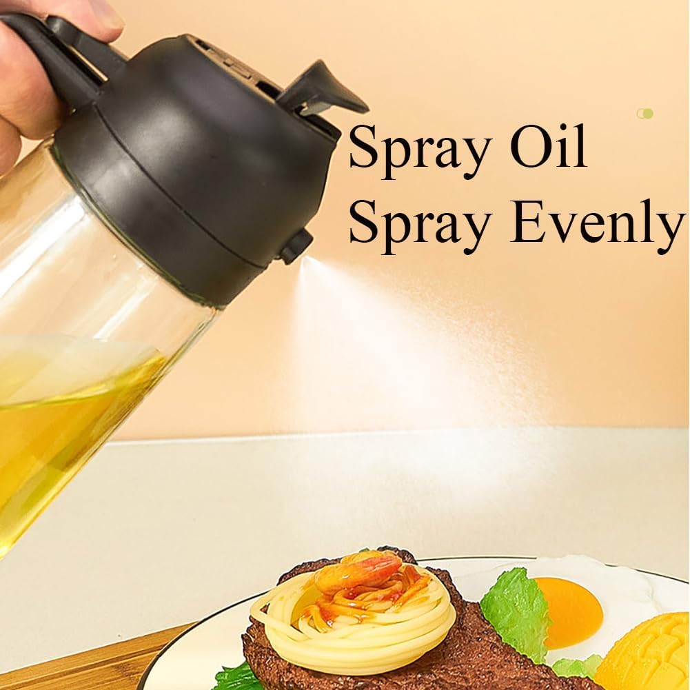 Oil Sprayer for Cooking Olive Oil Sprayer Mister for Air Fryer Vegetable Vinegar Oil Portable Mini Kitchen Gadgets for Baking,Salad,Grilling,BBQ,Roasting(1 Pack)