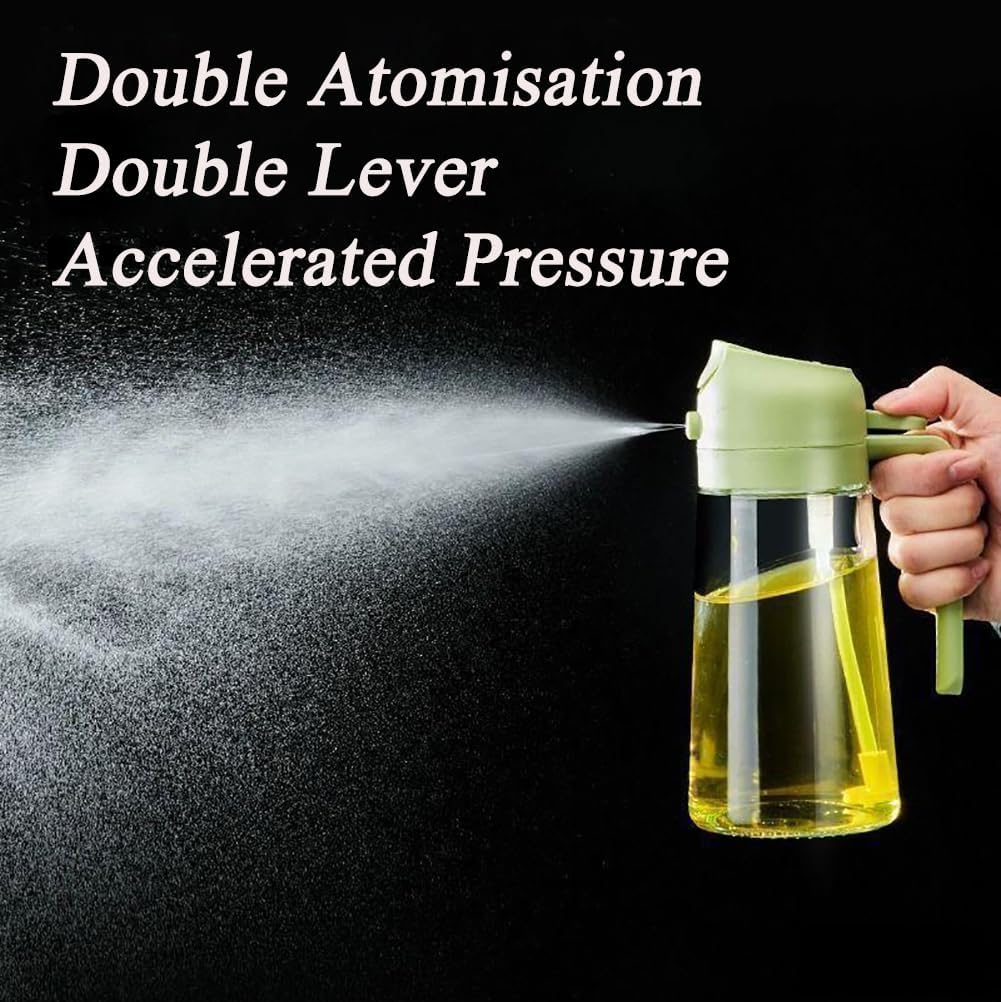 Oil Sprayer for Cooking Olive Oil Sprayer Mister for Air Fryer Vegetable Vinegar Oil Portable Mini Kitchen Gadgets for Baking,Salad,Grilling,BBQ,Roasting(1 Pack)