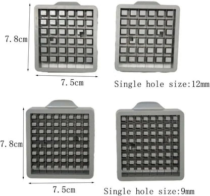 2pcs French Fry Cutter, 36 and 64 Holes Stainless Steel Potato Cutter Press, Potato Cutter for Fries, Fry Cutter Smooth Cut Carrots Onions
