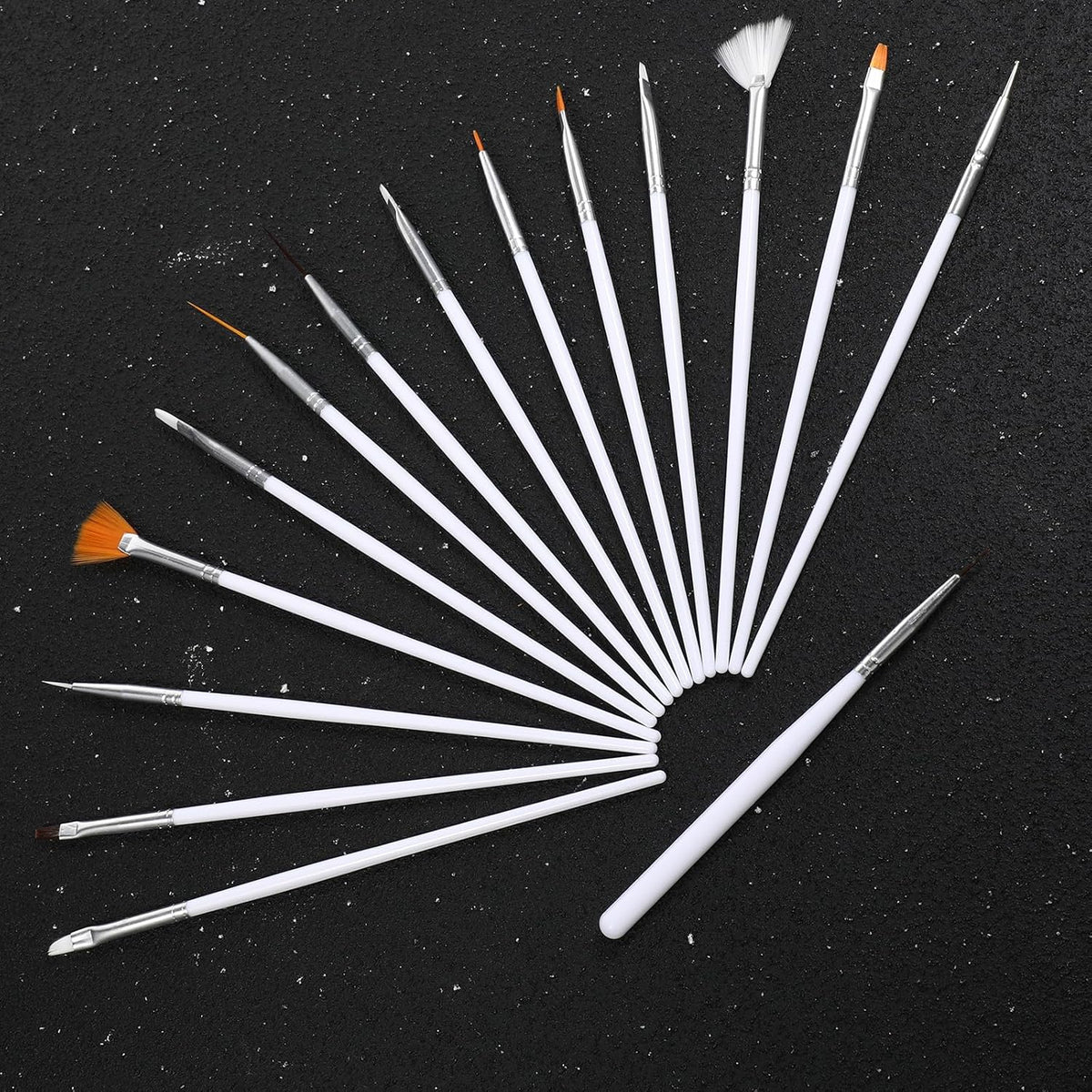 30 PCS Cookie Paint Brushes, Food Paint Brush Cake Decorating Brushes Cookie Decorating Brushes Food Safe Paint Brushes Kit Fondant Brush DIY Tool Set Icing Pastry Brush for Painting Baking, White