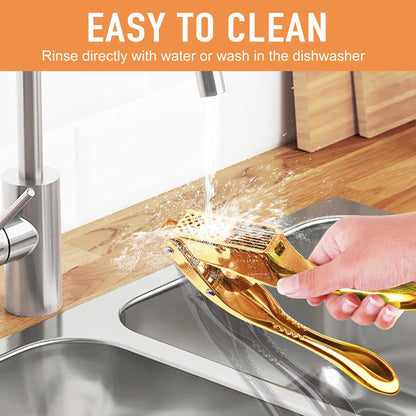 Garlic Press and Slicer 2 in 1, Heavy Duty Garlic Mincer, Crusher with Ergonomic Handle - Perfect for Home Cooks and Professional Chefs Alike.