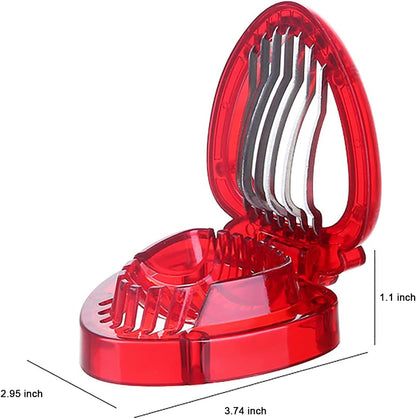 2pcs Strawberry Slicer Corer Stainless Steel Strawberry Huller Leaf Stem Remover Strawberry Cutter Blade Fruit Tools Kitchen Gadgets