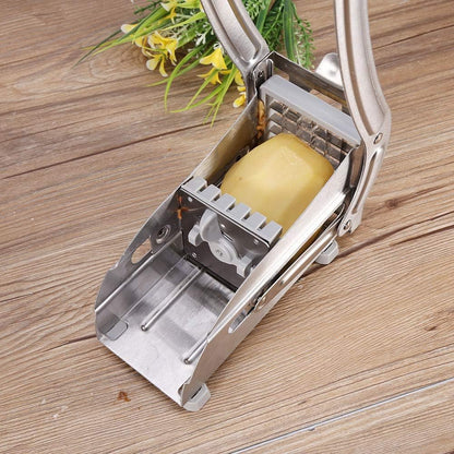 French Fry Cutter, 3.5x11.2 Inch Vegetable Chopper - Heavy Duty Potato Slicer with Anti-Slip Base for Home & Commercial Use