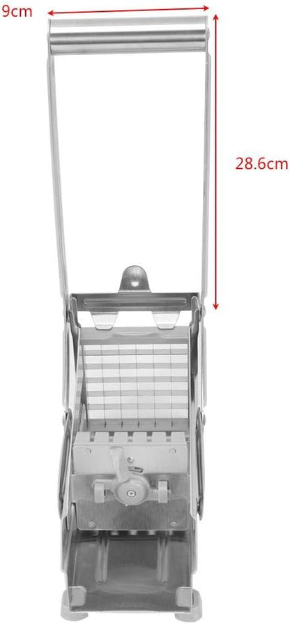 French Fry Cutter, 3.5x11.2 Inch Vegetable Chopper - Heavy Duty Potato Slicer with Anti-Slip Base for Home & Commercial Use