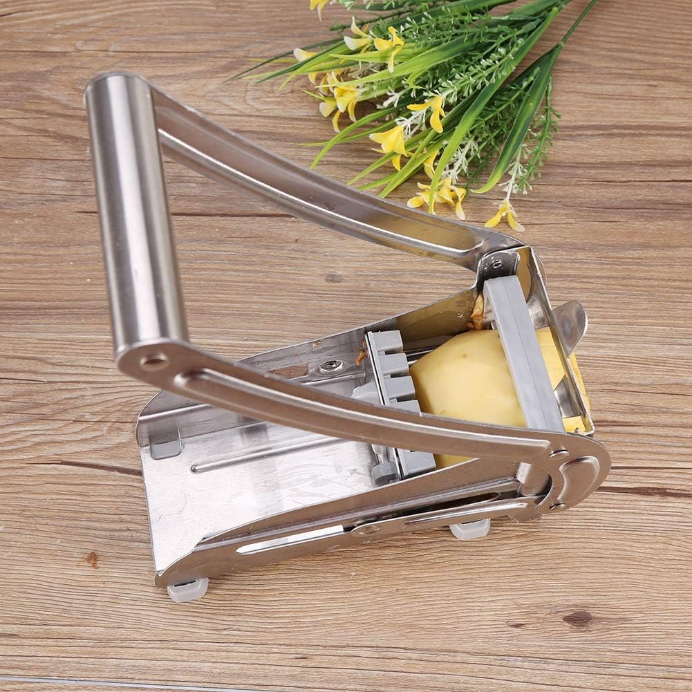 French Fry Cutter, 3.5x11.2 Inch Vegetable Chopper - Heavy Duty Potato Slicer with Anti-Slip Base for Home & Commercial Use