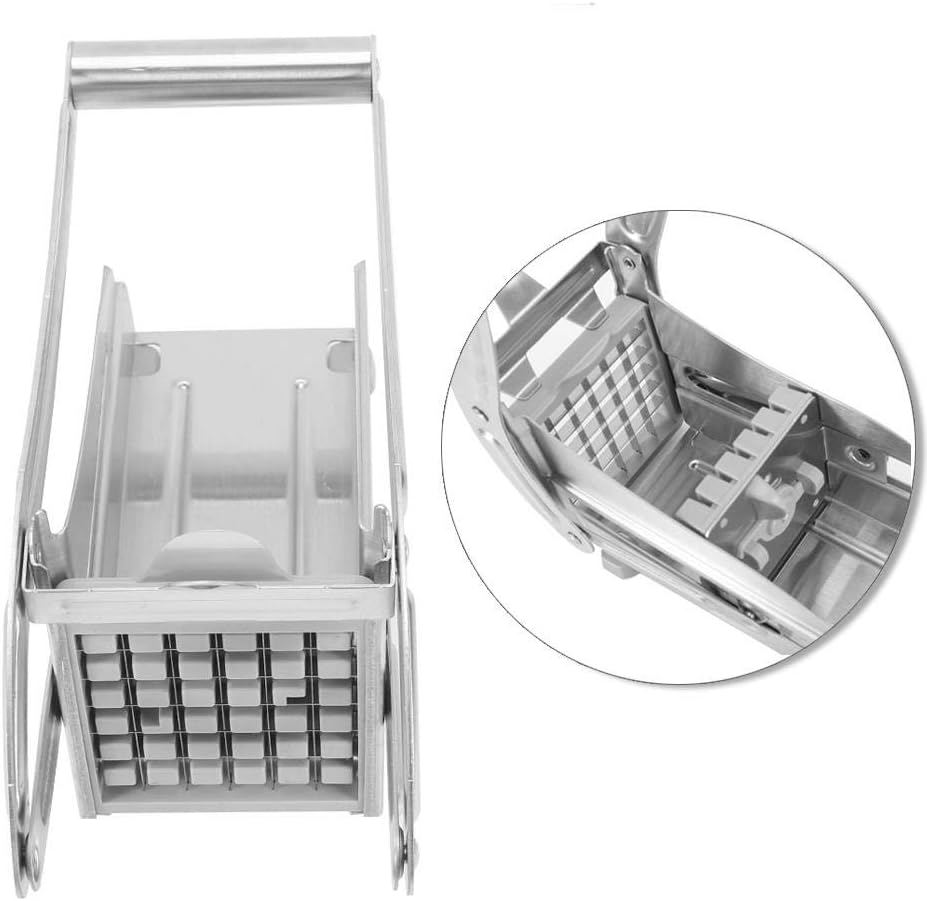 French Fry Cutter, 3.5x11.2 Inch Vegetable Chopper - Heavy Duty Potato Slicer with Anti-Slip Base for Home & Commercial Use