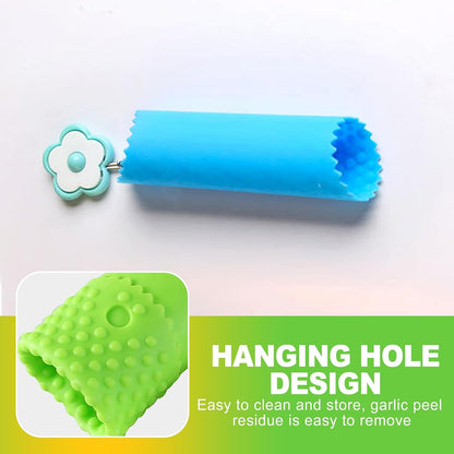 3 Pack Silicone Garlic Peeler Tube Roller Set Odor Resistant Garlic Roller for Quick Clove Skin Removal Easy to Clean Kitchen Tool with Multicolor