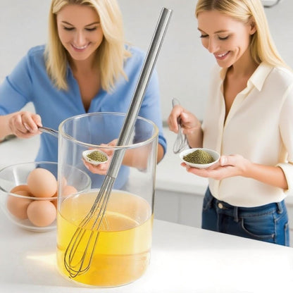 Whisks,Small Whisk,Mini Whisk,Stainless Steel Whisks,Cooking and Kitchen Gadget.(1 Pcs)