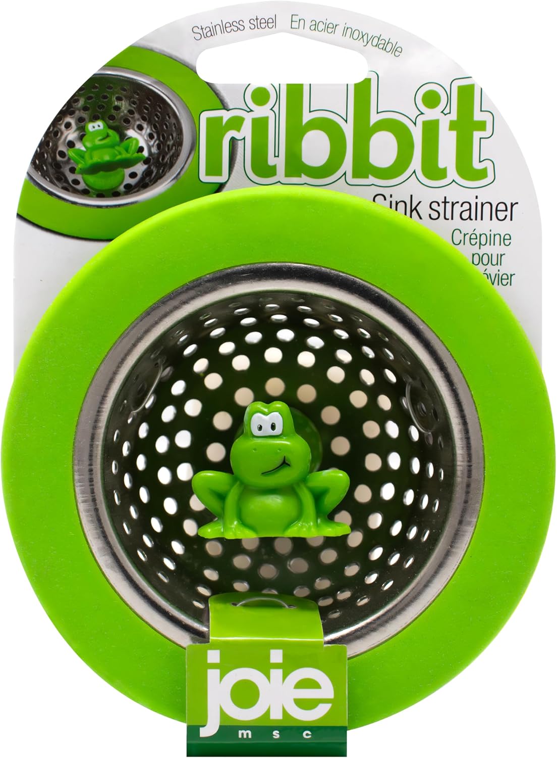 Joie Ribbit Kitchen Sink Strainer Basket Garbage Disposal Drain Cover, Frog