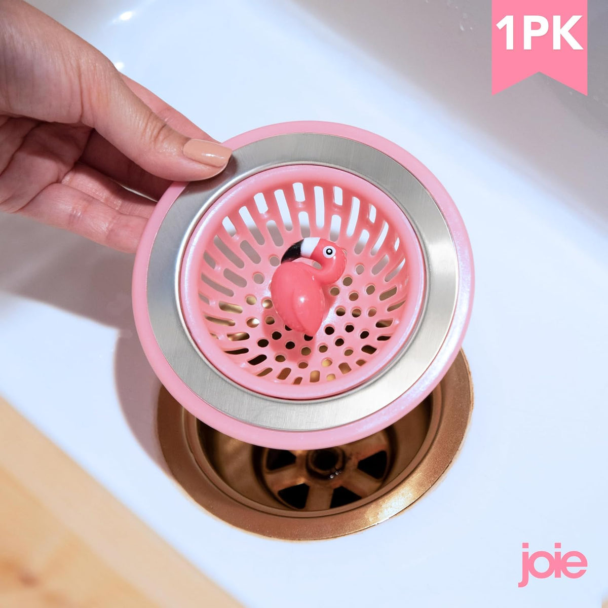 Joie Ribbit Kitchen Sink Strainer Basket Garbage Disposal Drain Cover, Frog