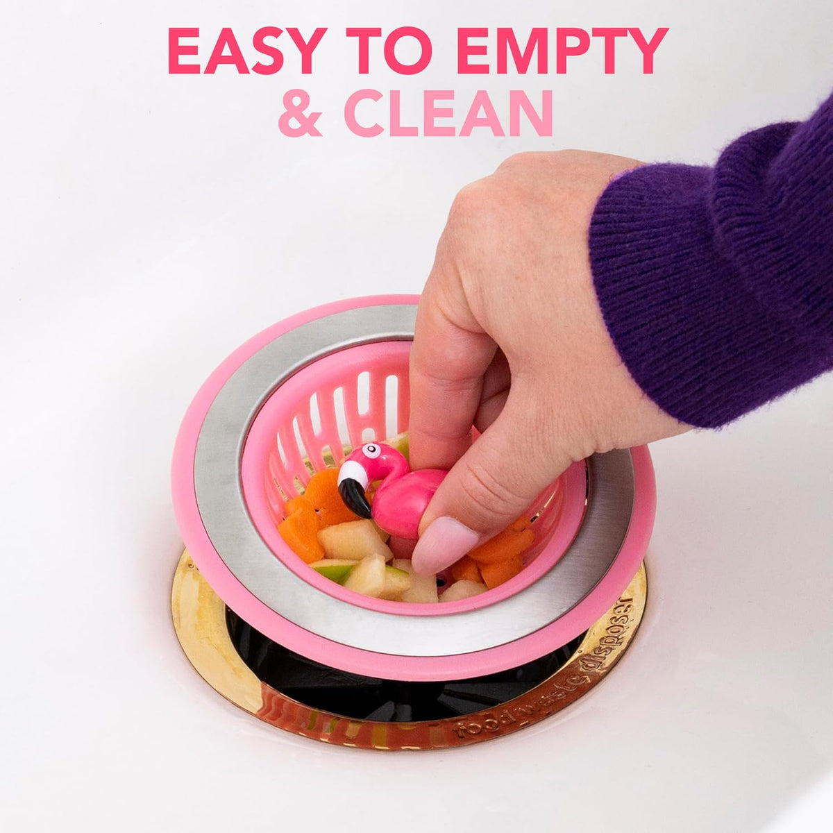 Joie Ribbit Kitchen Sink Strainer Basket Garbage Disposal Drain Cover, Frog