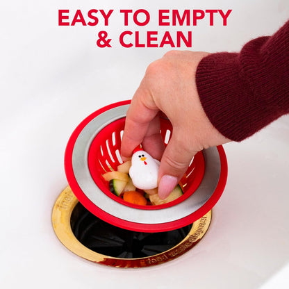 Joie Ribbit Kitchen Sink Strainer Basket Garbage Disposal Drain Cover, Frog