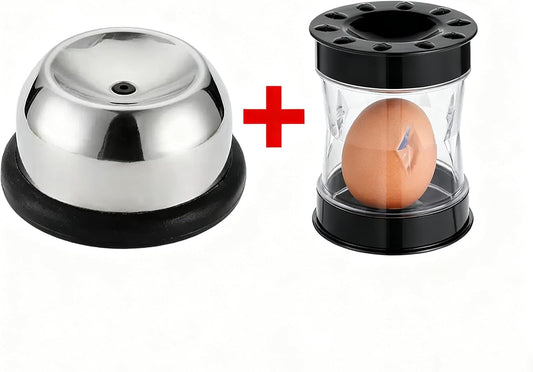 2 in 1 Egg Prep Tool, Egg Piercer & Egg Peeler for Hard Boiled Eggs, Easy Egg Shell Remover