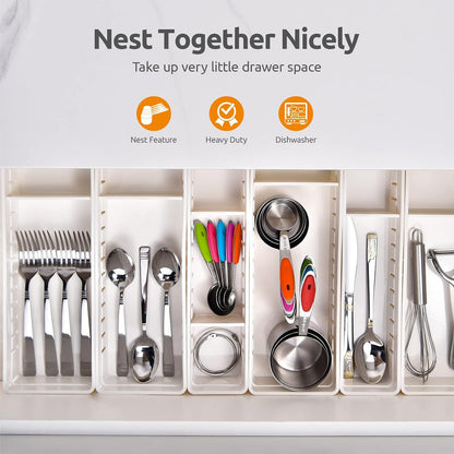 Measuring Cups : 18/8 Stainless Steel Measuring Cups and Spoons Set of 10 Piece, Upgraded Thickness Handle (Multicolors)