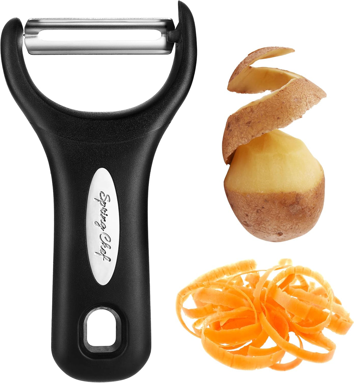 3pcs Vegetable Peelers for Kitchen, Swivel, Y & Julienne Peeler