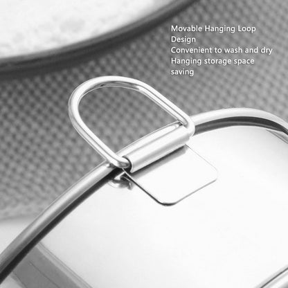 80 Mesh Round Sifter, Large Size Anti Stick Coated Stainless Steel Flour Sieve for Powdered Sugar Cocoa Powder