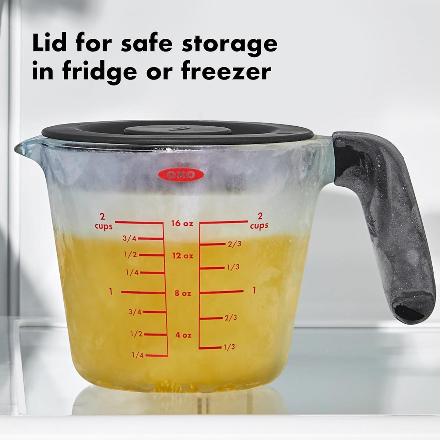 Good Grips 2 Cup Glass Measuring Cup with Lid
