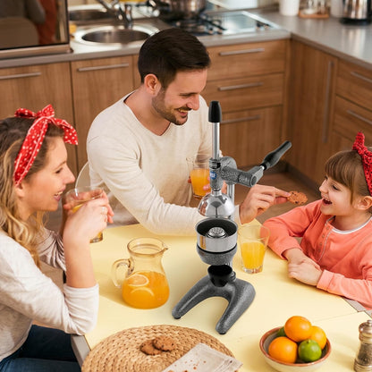 Pro MJP-100 Professional Manual Cold Press Juicer Machine for Orange, Lemon, and other Citrus Fruits, Gray