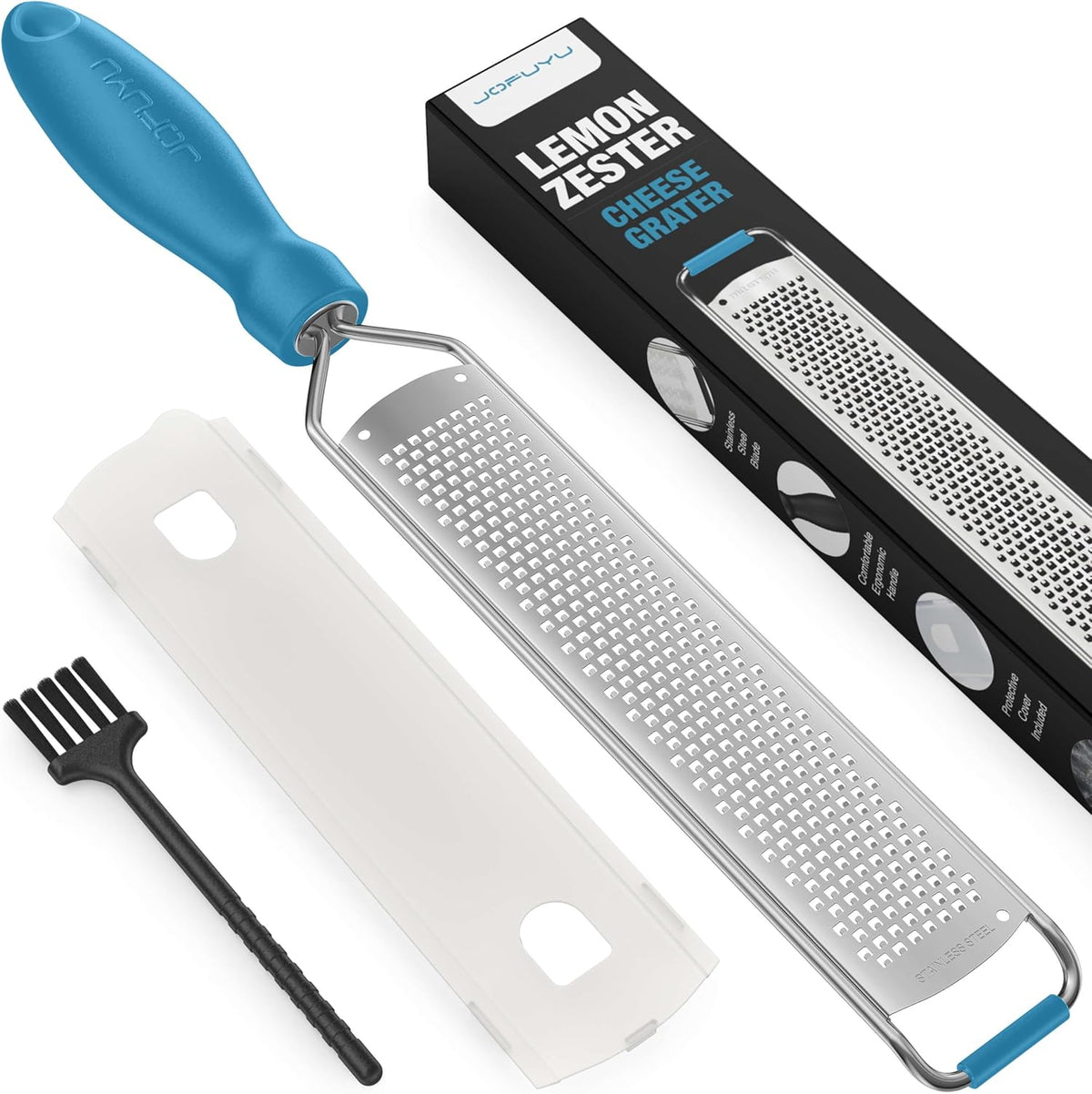 Lemon Zester Grater, Stainless Steel Zester Grater with Handle