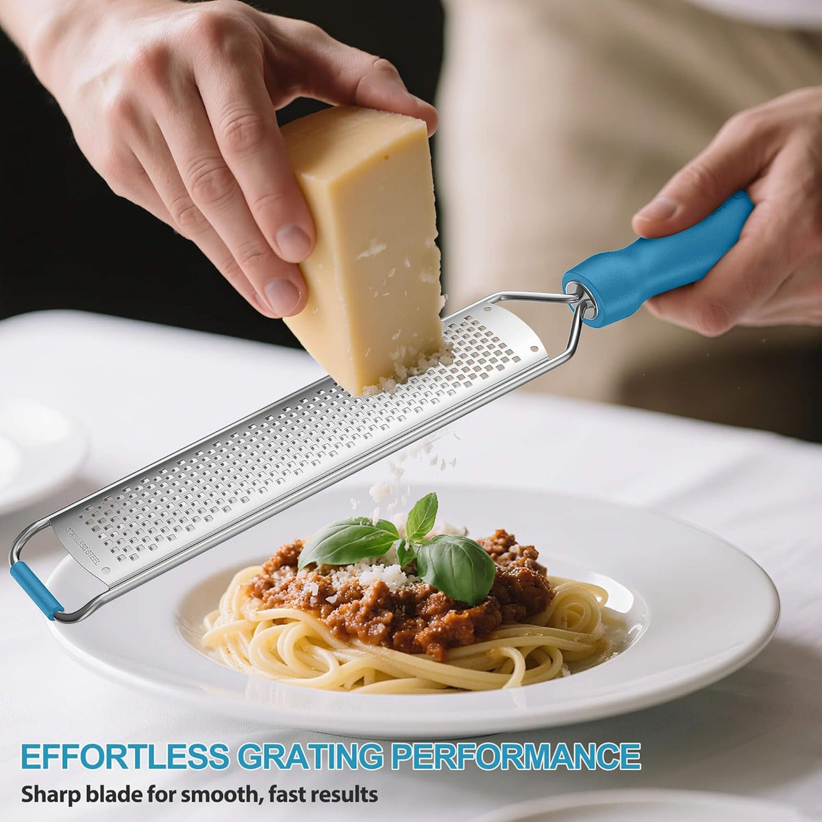 Lemon Zester Grater, Stainless Steel Zester Grater with Handle