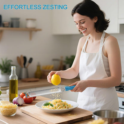 Lemon Zester Grater, Stainless Steel Zester Grater with Handle