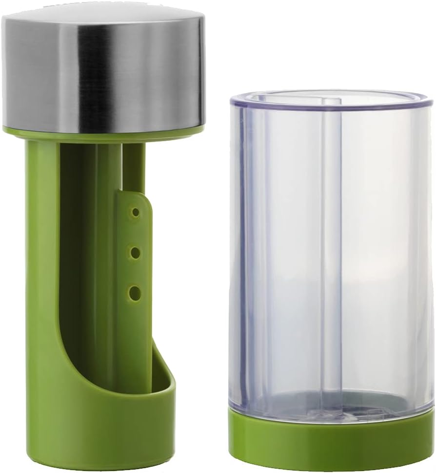 Herb Grinder and Leaf Stripper Seasoning Herb Mill (Stainless Steel)