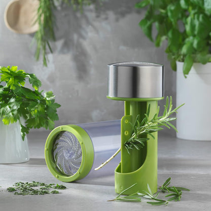 Herb Grinder and Leaf Stripper Seasoning Herb Mill (Stainless Steel)