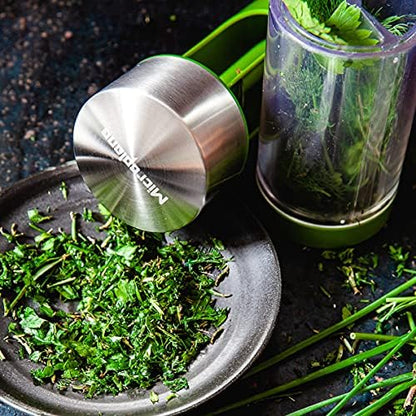 Herb Grinder and Leaf Stripper Seasoning Herb Mill (Stainless Steel)
