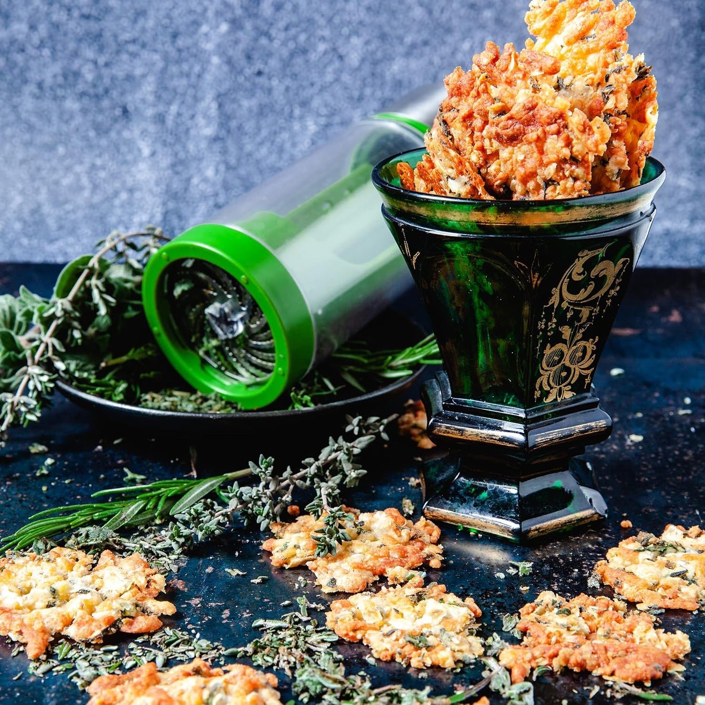 Herb Grinder and Leaf Stripper Seasoning Herb Mill (Stainless Steel)