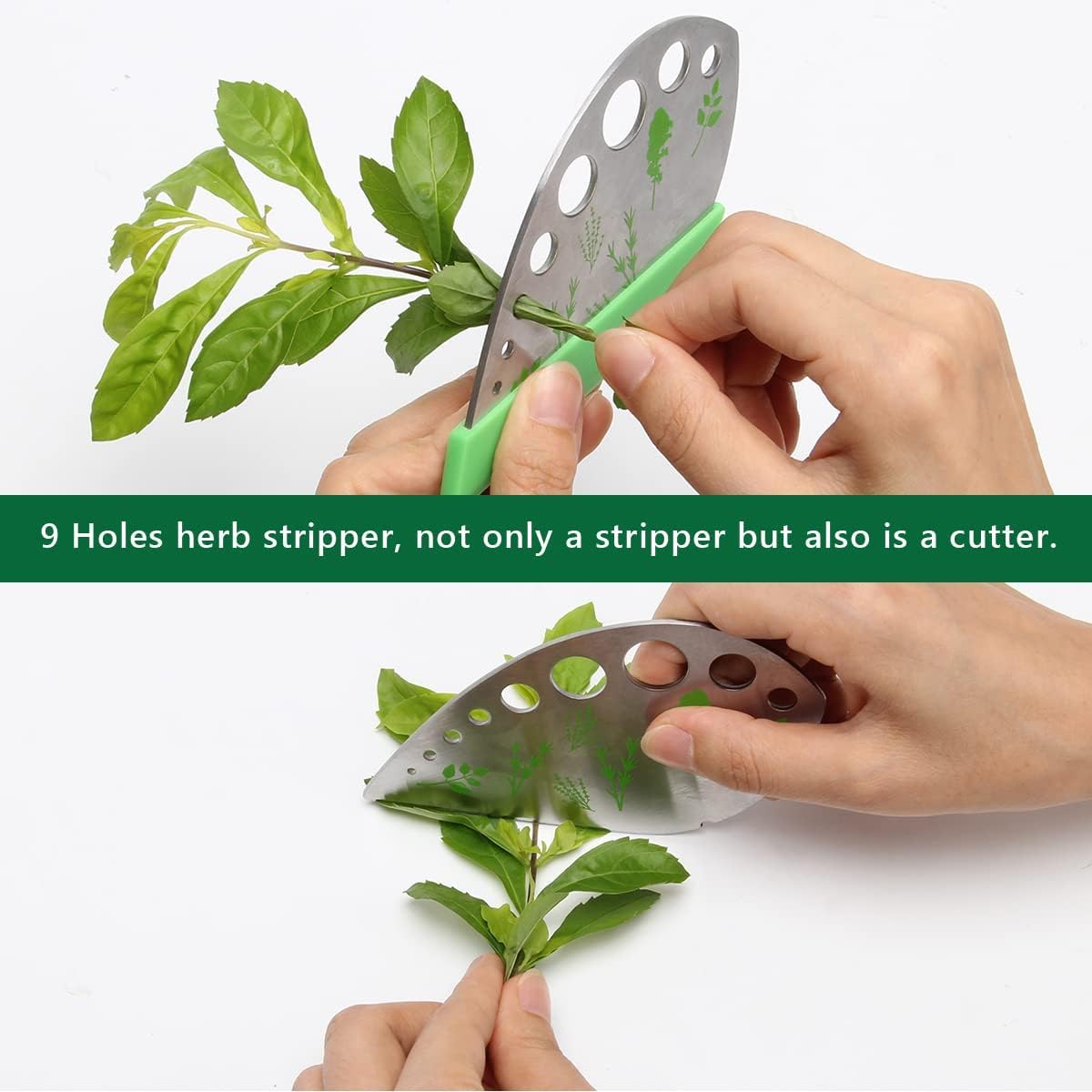 Luxiv Herb Scissors And Stripper Set, 5-Blade Stainless Steel Kitchen Tools