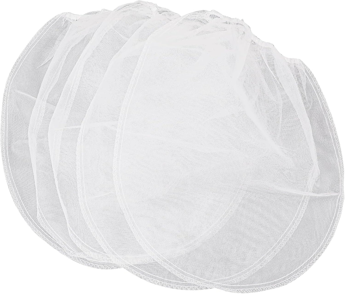 Paint Strainer Bags 1 Gallon Paint Filter Bag White Fine Mesh Disposable Bag Bucket Strainer with Elastic Drawstring Top Opening for Paint Gardening, 5 Pack