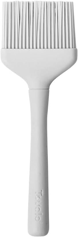 Silicone Basting Brush for Cooking and Pastry, Flex Core Oyster Gray Silicone Pastry Brush Oil Egg Wash Spreader, BBQ Sauce Marinade Meat Cooking Brush Heat Safe 600F Grilling Utensil