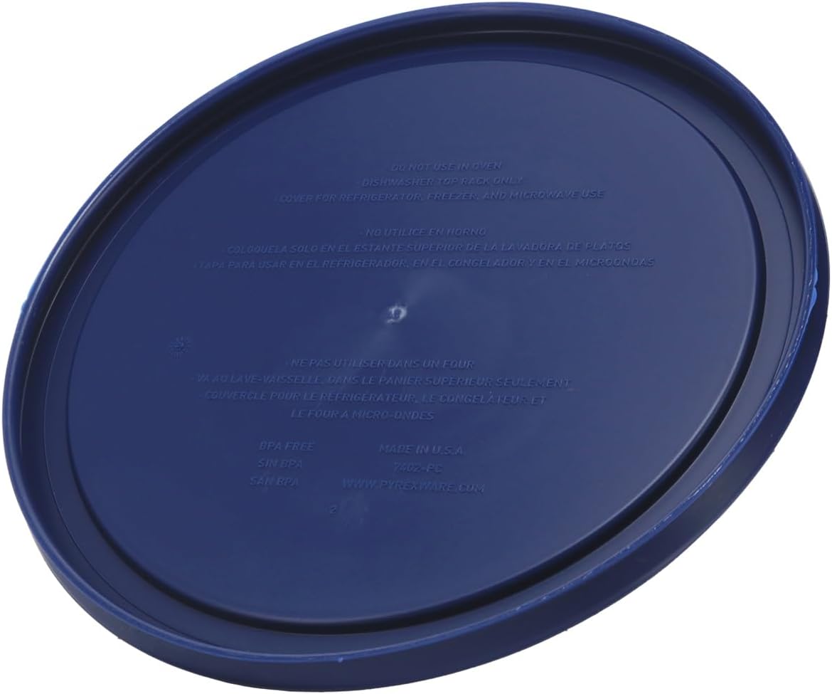 7402-PC (6/7-Cup) Blue Food Storage Lid (8-Pack) - Made in USA