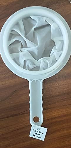 Kitchen Ultra-Fine Nylon Mesh Strainer I Plastic Sieve Fine Mesh Filter Spoon For Soy Milk Coffee Filter Milk Yogurt Juice Kefir Honey Wine coladores de cocina Kitchen Gadgets (100 Mesh)