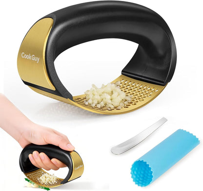 304 Stainless Steel Garlic Press Rocker Set