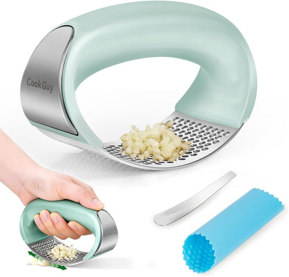 304 Stainless Steel Garlic Press Rocker Set