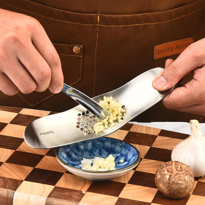 304 Stainless Steel Garlic Press Rocker Set