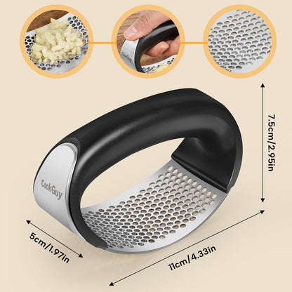 304 Stainless Steel Garlic Press Rocker Set
