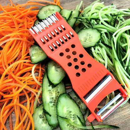 2Pcs handheld Plastic Multifunction Kitchen Peeler Grater Slicer Tool,for Vegetable,Fruit,Cucumber,Potato,Carrots,Cheese,Chef Gadgets Tools