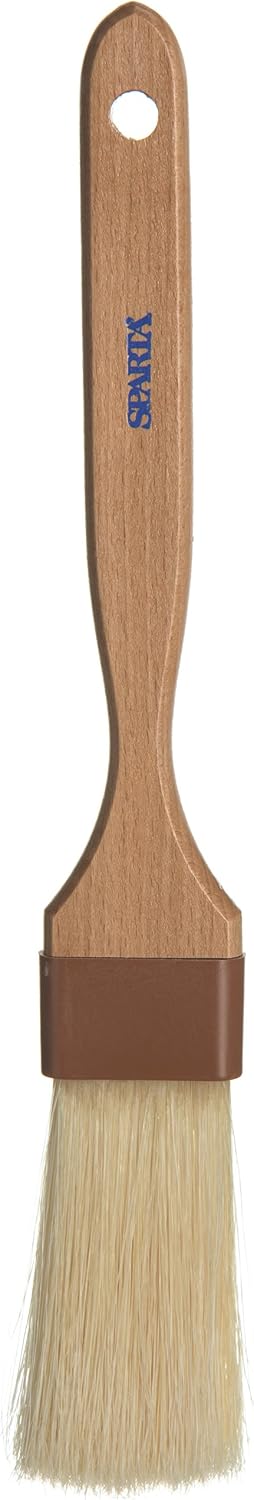 SPARTA 4039800 Nylon Wide Brush, Flat With Nylon Bristles, 3 Inches, Tan