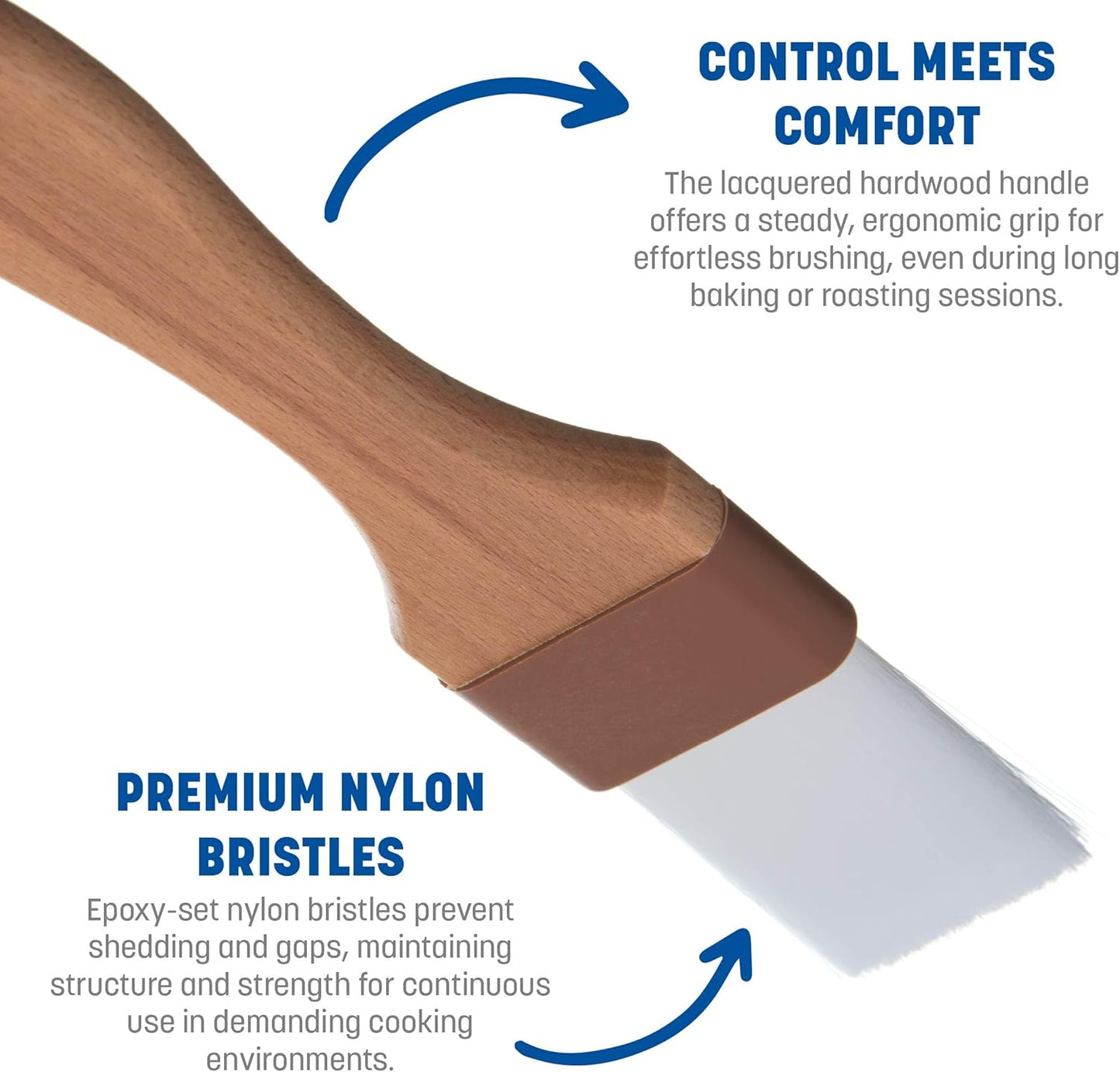 SPARTA 4039800 Nylon Wide Brush, Flat With Nylon Bristles, 3 Inches, Tan