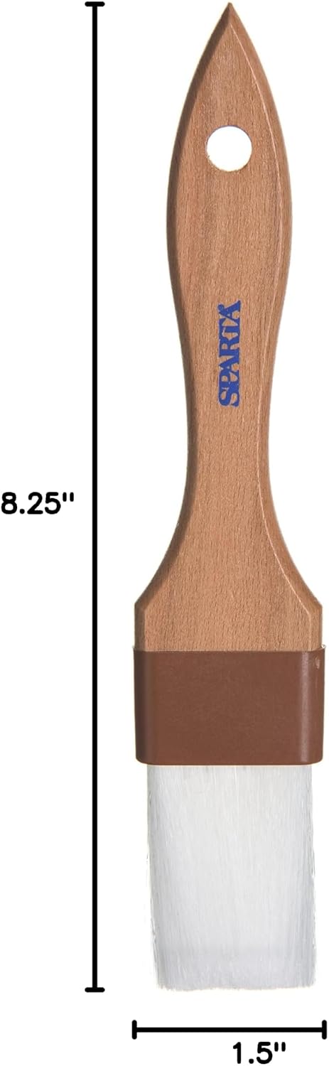 SPARTA 4039800 Nylon Wide Brush, Flat With Nylon Bristles, 3 Inches, Tan