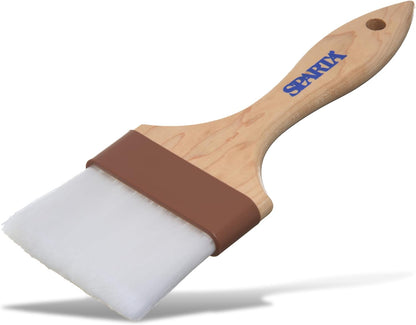 SPARTA 4039800 Nylon Wide Brush, Flat With Nylon Bristles, 3 Inches, Tan