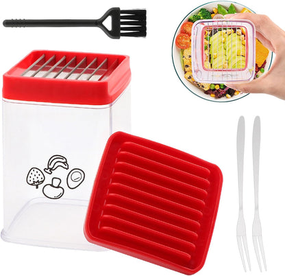 Cup Slicer, Stainless Steel Fruit Strawberry Slicer, Banana Cup Chopper, Egg Slicers Kiwi Cutter, Mini Strawberry Cutter, Quickly Making Fruit Vegetable Salad
