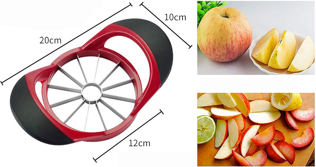 12 Blade Apple Slicer Corer Cutter, Red