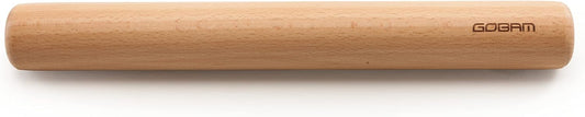 Wood Rolling Pin, Small - Dough Roller for Pasta, Cookies, Pie, Pizza, Chapati, Fondant, Rolling Pins for Baking, Bread Making Tools and Supplies - 11 x 1.38 Inches