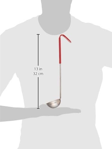 1 oz Red Stainless Steel Ladle